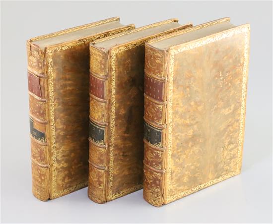 Ellis, George - Specimens of the Early English Poets, 1st edition, 3 vols, 8vo, tree calf gilt, G. and W. Nichol,